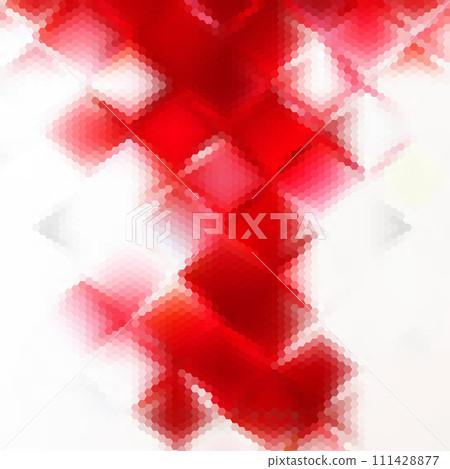 Geometric background. Colorful template for background. Red hexagons. eps 10 111428877