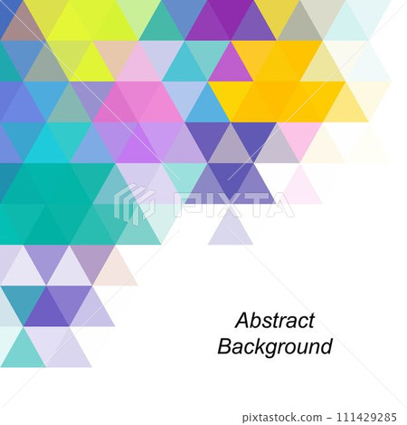 Abstract vector geometric background. template for presentation, advertising, banner, cover and more. Color triangle. eps 10 111429285