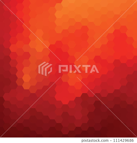 Red geometric background. polygonal style. Sample. Layout. Hexagons. eps 10 Red geometric background. polygonal style. Sample. Layout. Hexagons. eps 10 111429686
