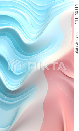 Soft pastel vertical background with ripple pattern bring to mind relaxation, calm and sweetness, perfect for presentations, social media, wallpaper, print and craft, greeting card and gift wrapping. 111430316