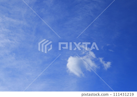 漂浮在藍天上的雲彩 111431219