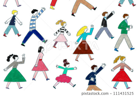 People walking men and women adults and children People walking men and women adults and children 111431525