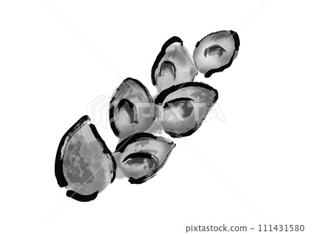 French bread epi hand drawn illustration 111431580