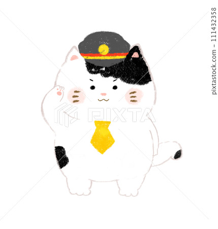 貓咪售票員向蠟筆觸摸致敬 111432358