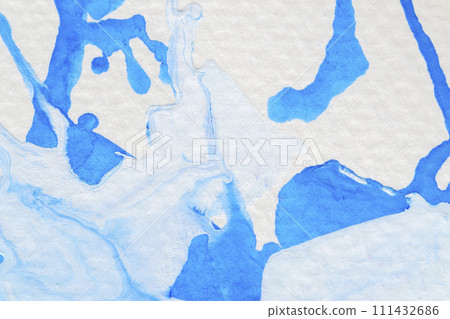 Blank Abstract light blue watercolor background. 111432686
