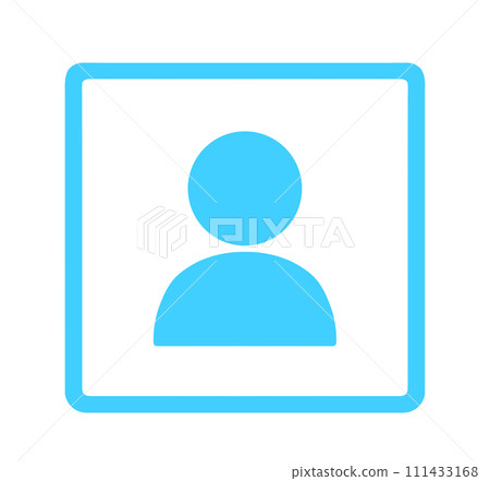 簡單的淺藍色用戶圖標 簡單的淺藍色用戶圖標 111433168
