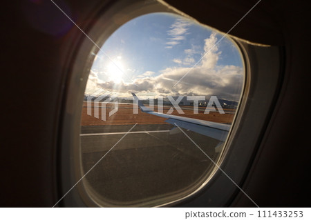 Nagasaki Airport, departure, flight, Kunisaki Peninsula, flight window, sky scenery, Itami Airport arrival Nagasaki Airport, departure, flight, Kunisaki Peninsula, flight window, sky scenery, Itami Airport arrival 111433253