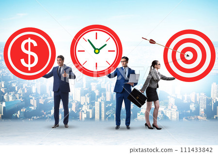 Time is money concept with aims 111433842