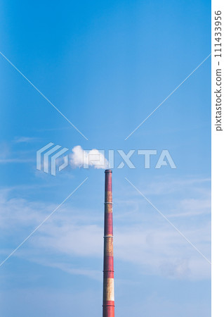 Chimney and blue sky 111433956