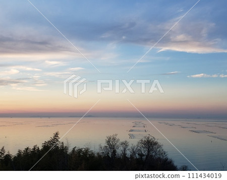 海上日落,淡路島,西海岸 海上日落,淡路島,西海岸 111434019