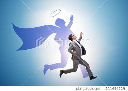 Businessman in the alter ego concept Businessman in the alter ego concept 111434229