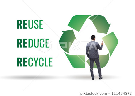 Recycling logo with ecology concept Recycling logo with ecology concept 111434572