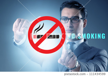 Anti smoking concept with antismoking logo 111434599
