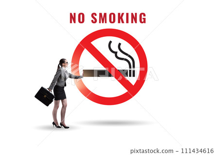 Anti smoking concept with antismoking logo 111434616