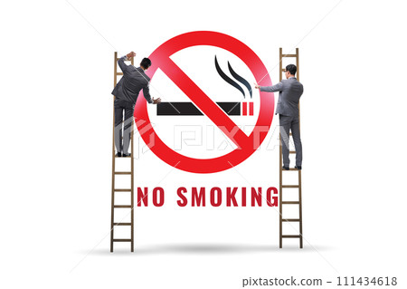 Anti smoking concept with antismoking logo 111434618