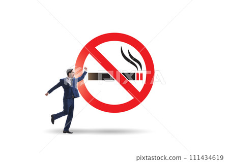Anti smoking concept with antismoking logo 111434619