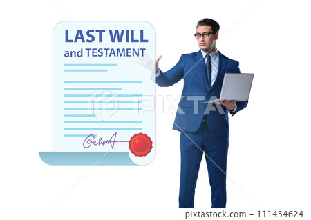 Last will and testament legal concept Last will and testament legal concept 111434624