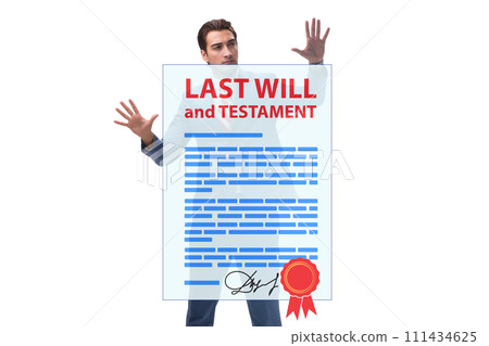 Last will and testament legal concept 111434625