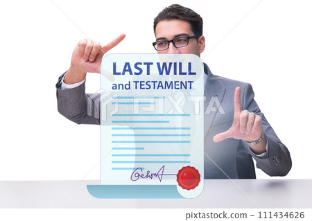 Last will and testament legal concept Last will and testament legal concept 111434626