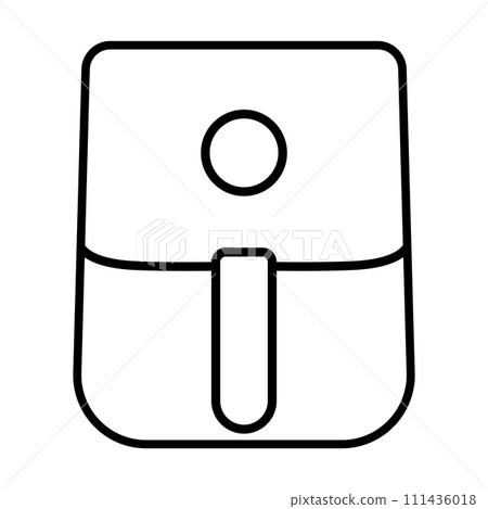 cooking air fryer appliance icon vector for graphic design, logo, website, social media, mobile app, UI illustration 111436018