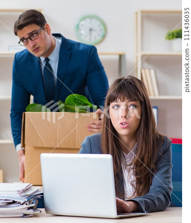 Person being fired from his work Person being fired from his work 111436035