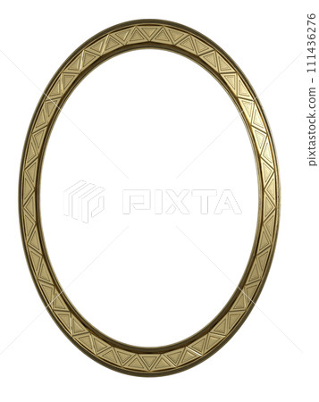 金色橢圓形鏡框 111436276