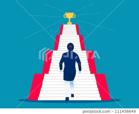 Self growth and personal development progress stages. Business goal vector illustration Self growth and personal development progress stages. Business goal vector illustration 111436649