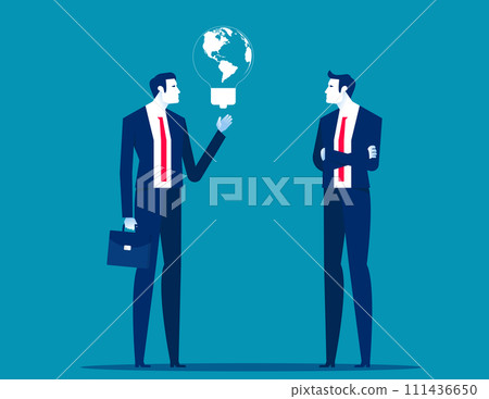 Creativity and new ideas. Business visionary technology vector concept Creativity and new ideas. Business visionary technology vector concept 111436650