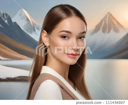 Young female beauty image “AI generated image” 111436807