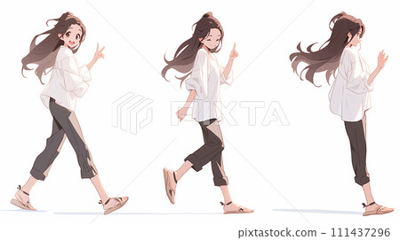 女人走路 女人走路 111437296