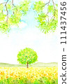 清新的綠色風景。 111437456
