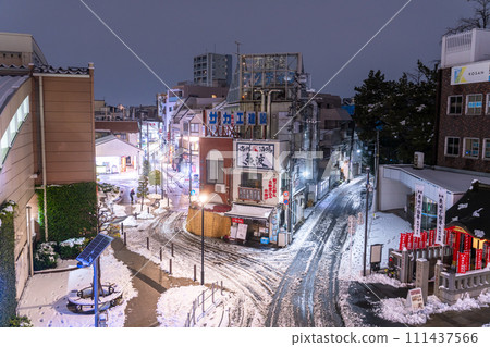 【東京】東京下雪的市中心/2024年2月5日東京大雪 111437566
