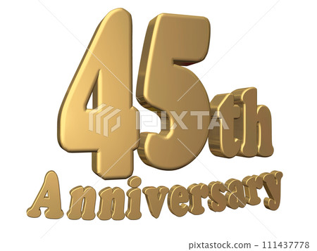 3DCG角色「45th Anniversary/45週年」金、金 3DCG角色「45th Anniversary/45週年」金、金 111437778