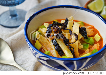 Mexican cuisine Sopa de Tortilla (Sopa Azteca) 111438100