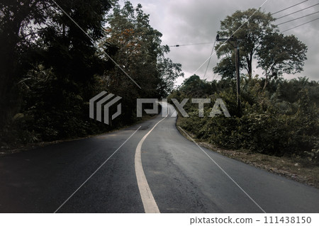 Quiet streets with dark photo concept 111438150