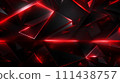 Black background with flying red rays 111438757