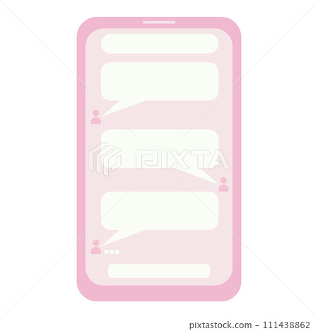 pink telephone chat box 111438862