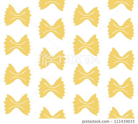 Vector seamless pattern of hand drawn pasta 111439033