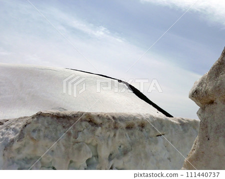 在日本立山黑部旅行時拍攝著名的雪牆 在日本立山黑部旅行時拍攝著名的雪牆 111440737