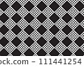 seamless checkered pattern in black 111441254