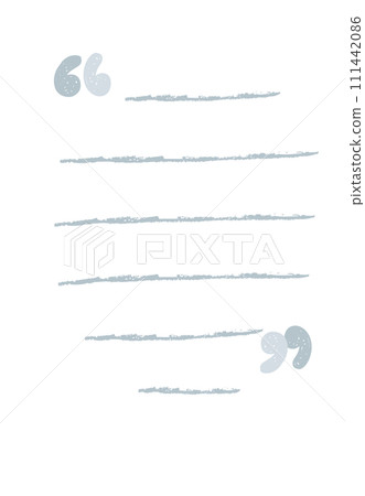 Blue color speech bubble balloon with quotation marks, icon sticker memo keyword planner text box banner, flat png transparent element design 111442086