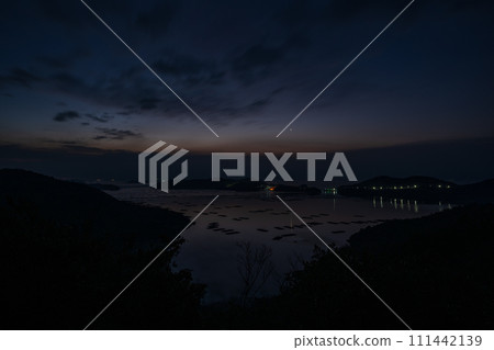 Beautiful starry sky in Setouchi City, Okayama Prefecture, Japan 111442139