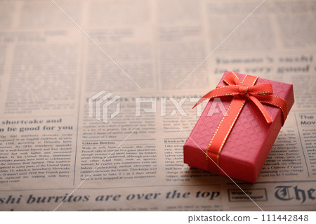 Present gift box image material Present gift box image material 111442848