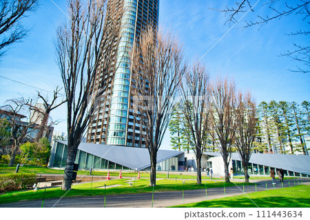 Park Court 赤坂檜町 從東京赤坂榿町公園看到的塔冬季風景 111443634