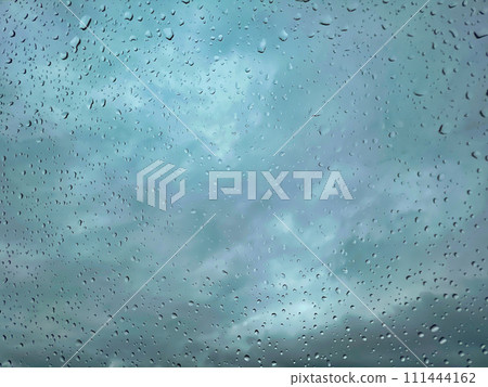 Water drops on the window 111444162