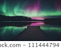 lake and aurora 111444794