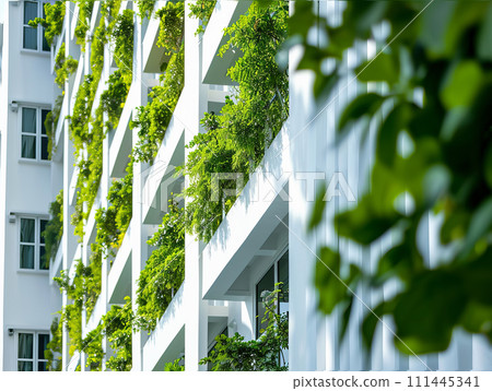 AI-generated content. Luxury condo facing scenic ocean view and a beach 111445341
