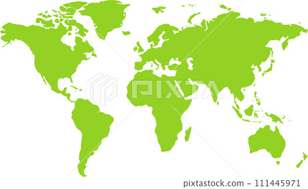 World map green 111445971