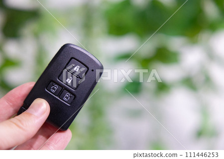 smart key and green background 111446253