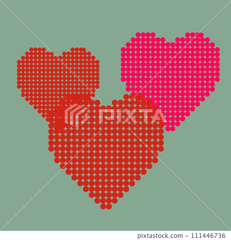 heart shaped illustration 111446736